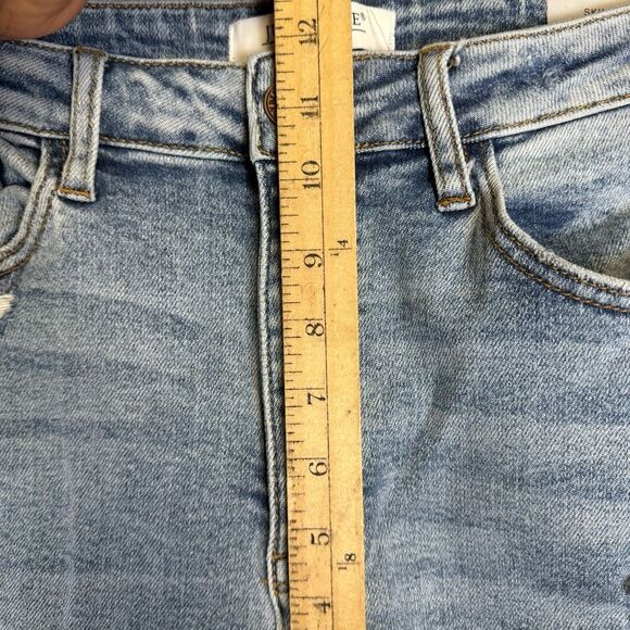 Judy Blue Teens Juniors Size 15W 32L Skinny Fit Distressed Light Wash Jeans - Picture 5 of 9